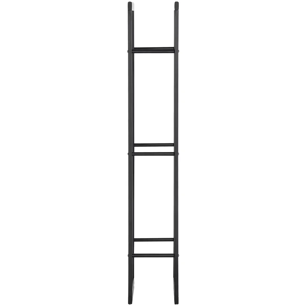 HOMCOM Tall Metal Storage Shelf - Black