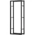 HOMCOM Tall Metal Storage Shelf - Black