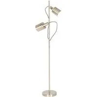Aaron Metal Floor Lamp with Moveable Heads - Gold