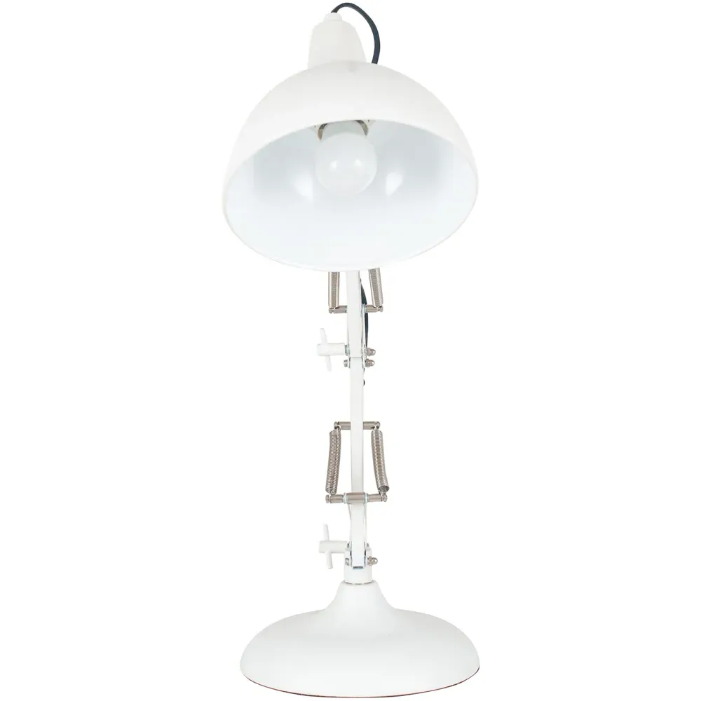 Alonzo Angled Table Lamp - White