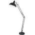 Alonzo Floor Lamp with Adjustable Arm - Black, Metal