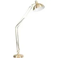 Alonzo Floor Lamp with Adjustable Arm - Brass, Metal