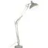 Alonzo Floor Lamp with Adjustable Arm - Grey, Metal