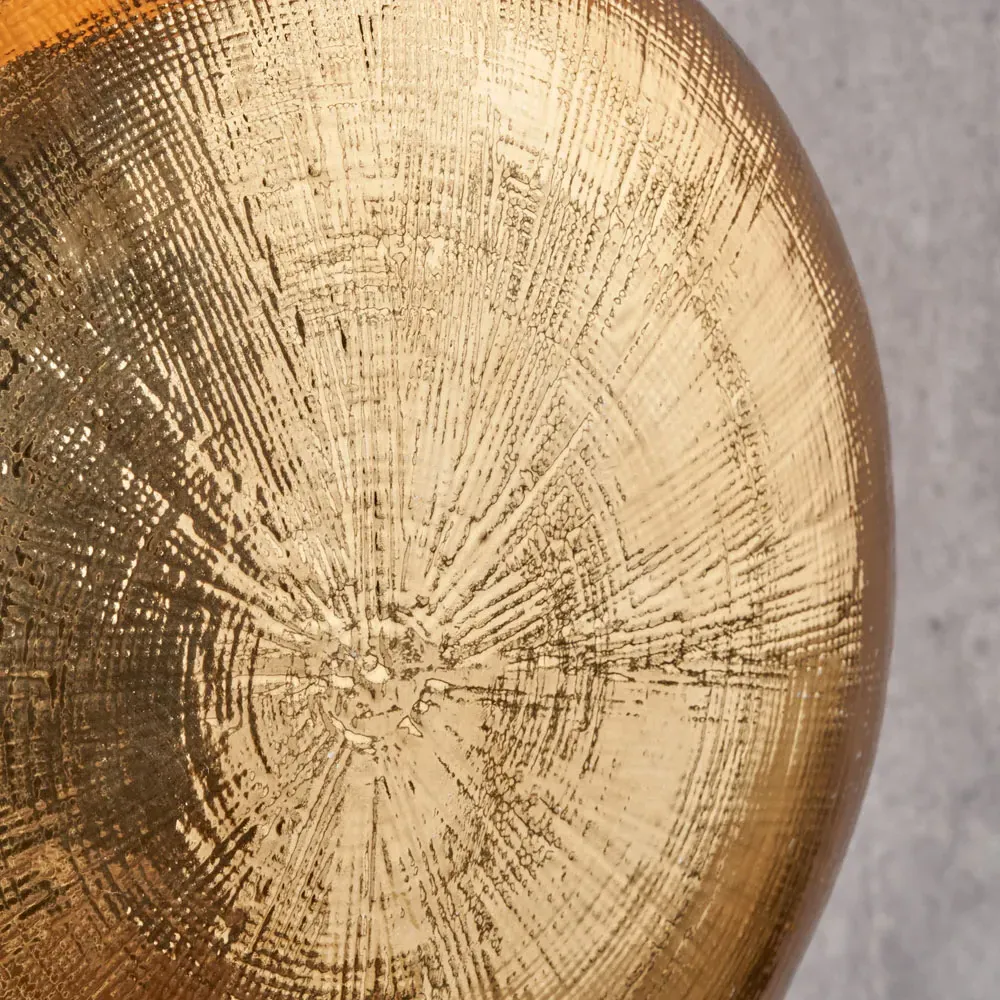 Alpha Textured Ceramic Table Lamp - Gold