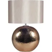 Alpha Textured Ceramic Table Lamp - Gold