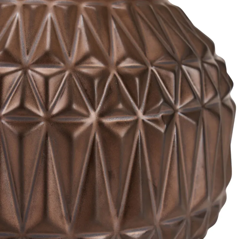 Anneli Aztec Texture Ceramic Table Lamp - Gold