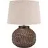 Anneli Aztec Texture Ceramic Table Lamp - Gold