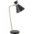 Benedict Funnel Table Lamp - Black, Brushed Silver Metal