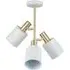 Biba 3 Light Pendant Light - White, Brass