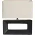 Block Rectangular Table Lamp - Black, Ceramic