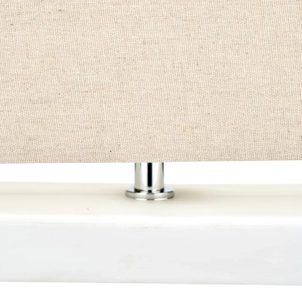 Block Rectangular Table Lamp - White, Ceramic