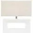 Block Rectangular Table Lamp - White, Ceramic