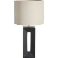 Block Tall Table Lamp - Black, Ceramic