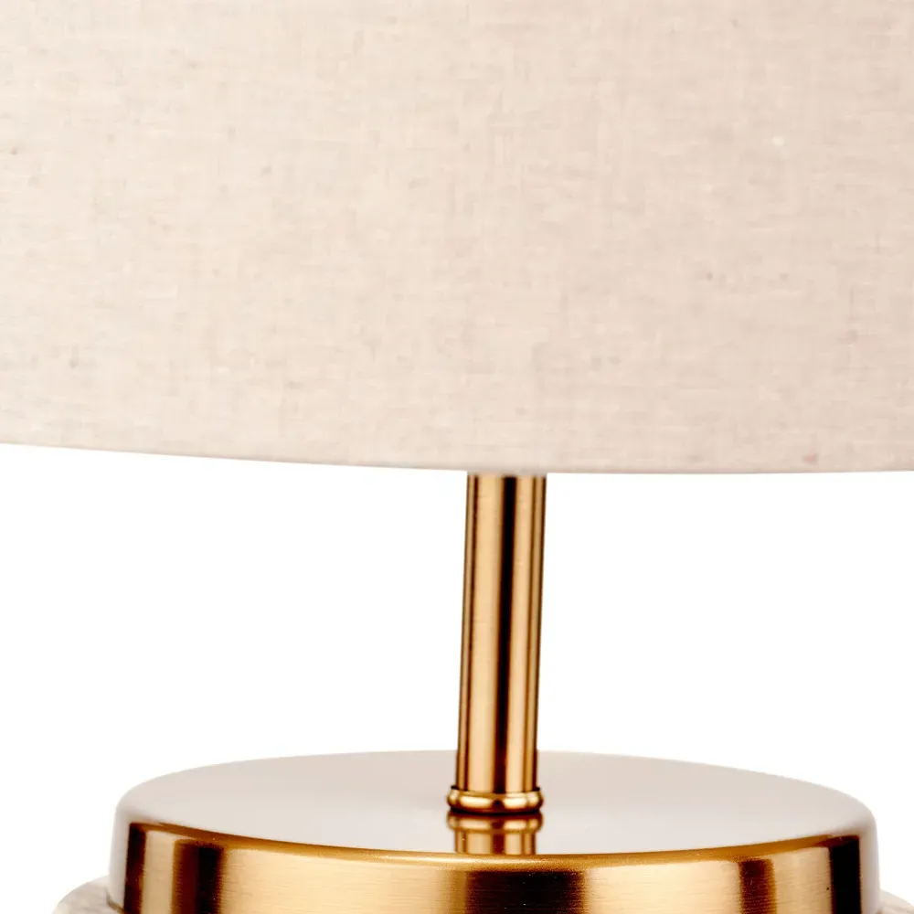 Carrara Table Lamp - Brown, Ceramic
