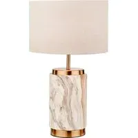 Carrara Table Lamp - Brown, Ceramic