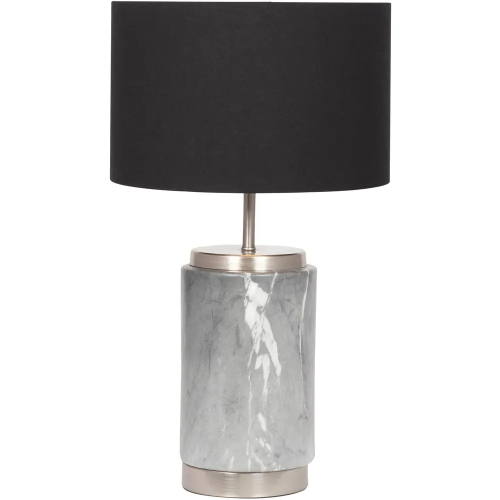 Carrara Table Lamp - Grey, Ceramic