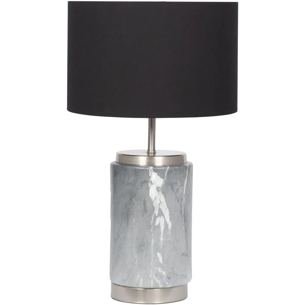 Carrara Table Lamp - Grey, Ceramic image