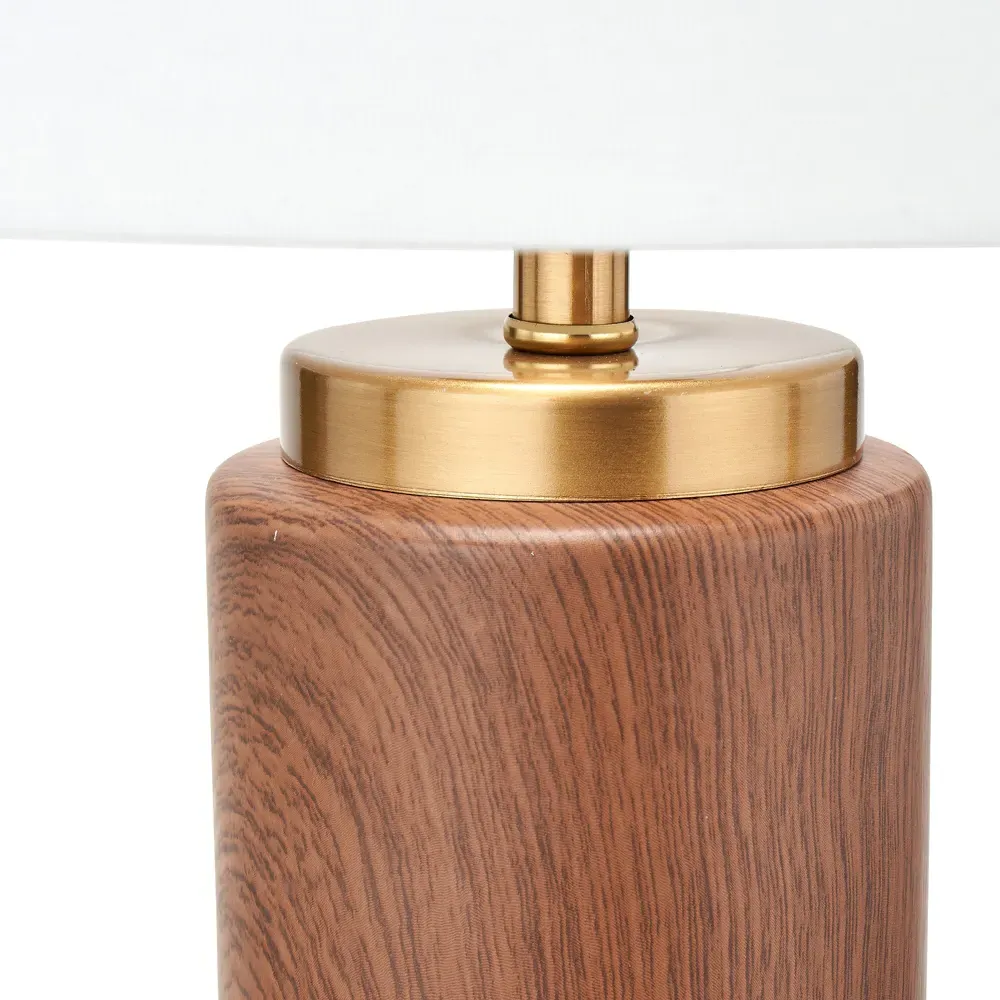 Carrara Tall Table Lamp - Brown, Ceramic