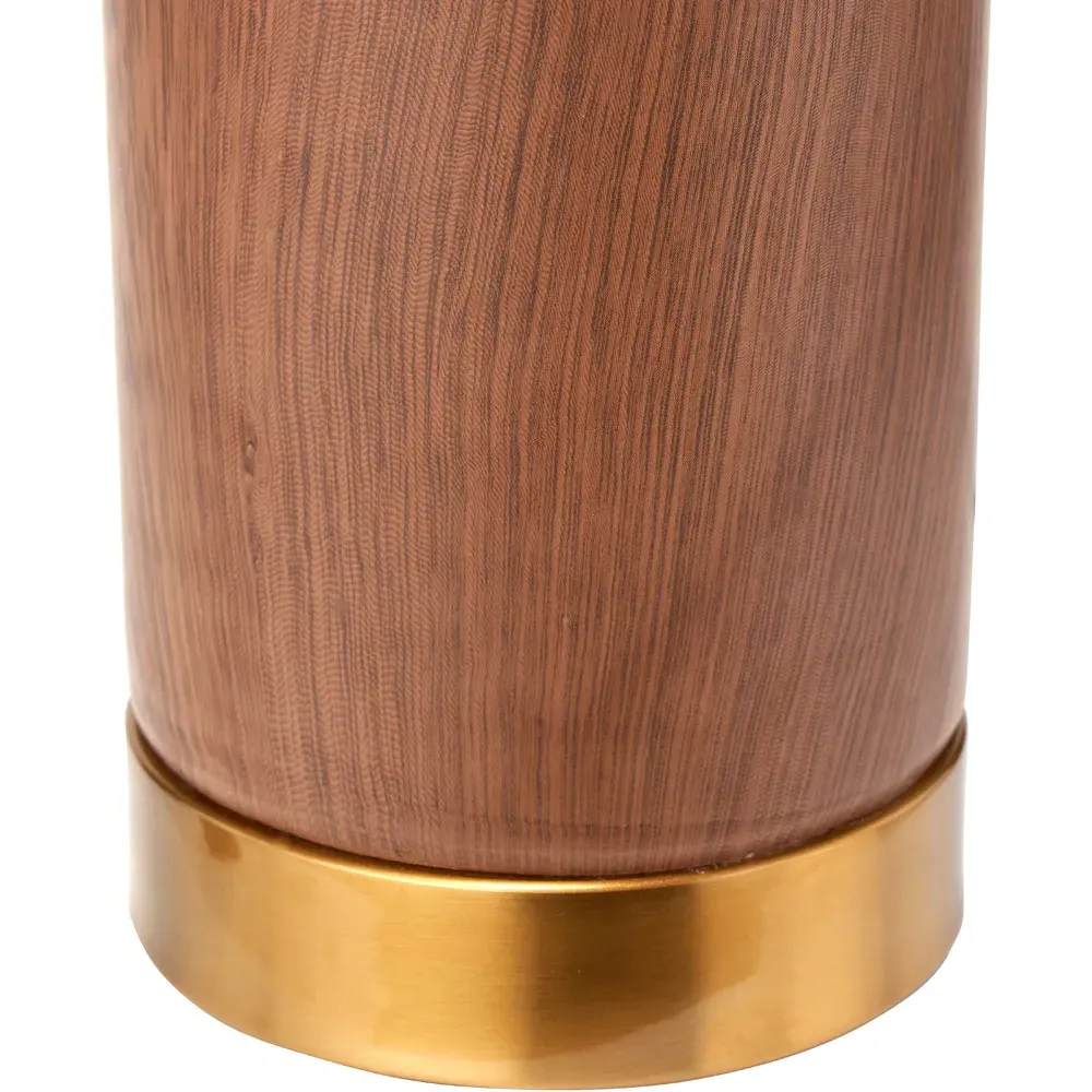 Carrara Tall Table Lamp - Brown, Ceramic