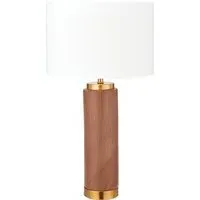Carrara Tall Table Lamp - Brown, Ceramic