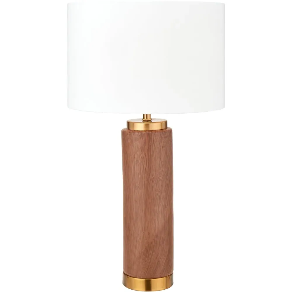Carrara Tall Table Lamp - Brown, Ceramic
