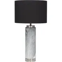 Carrara Tall Table Lamp - Grey, Ceramic