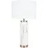 Carrara Tall Table Lamp - White, Ceramic