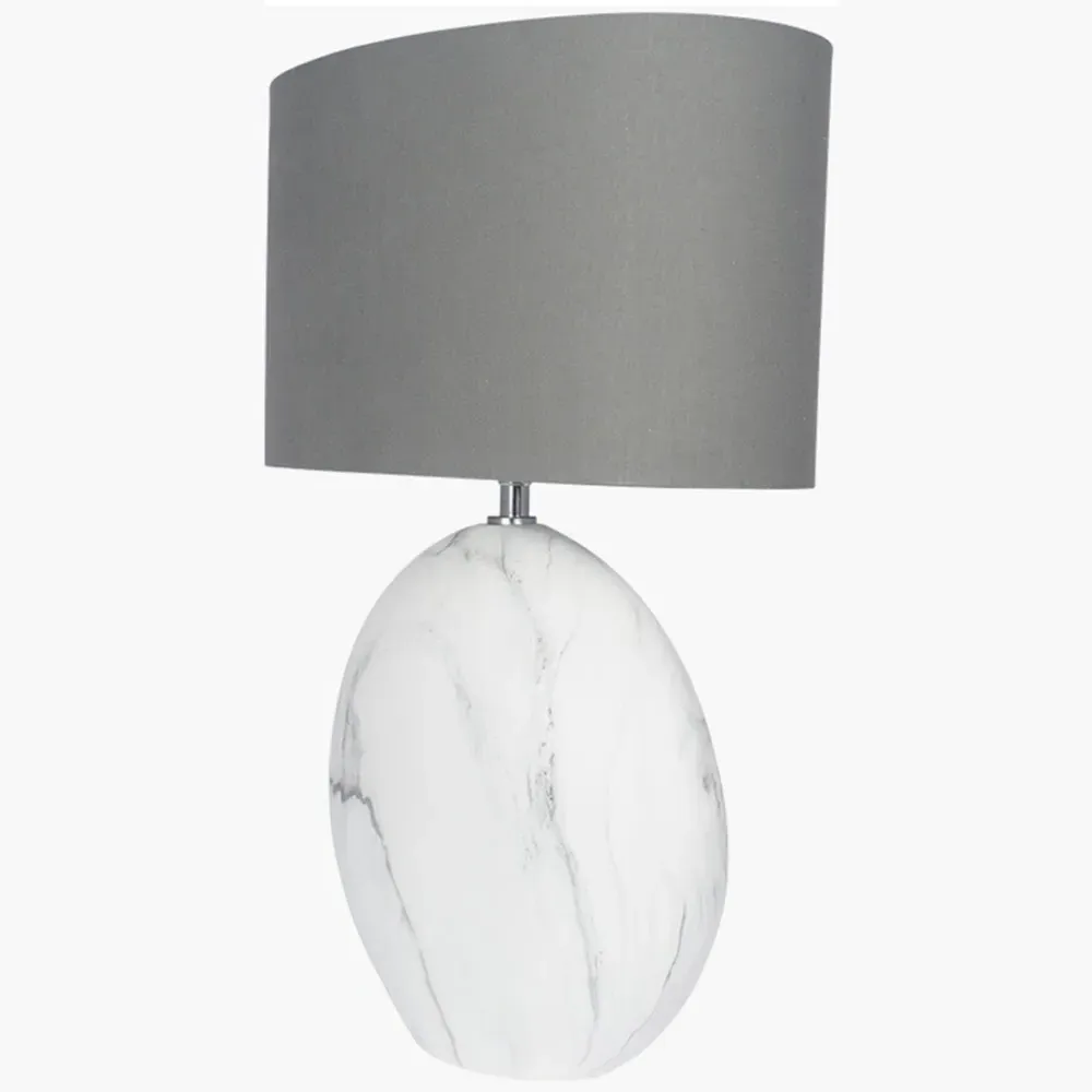 Crestola Disc Table Lamp - White, Ceramic