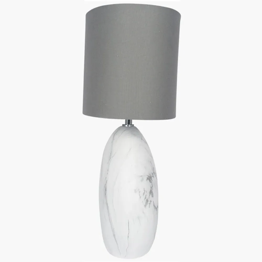 Crestola Disc Table Lamp - White, Ceramic
