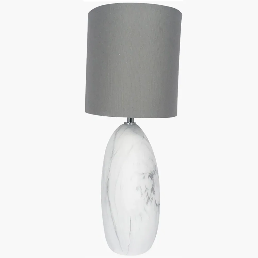 Crestola Large Disc Table Lamp - White, Ceramic