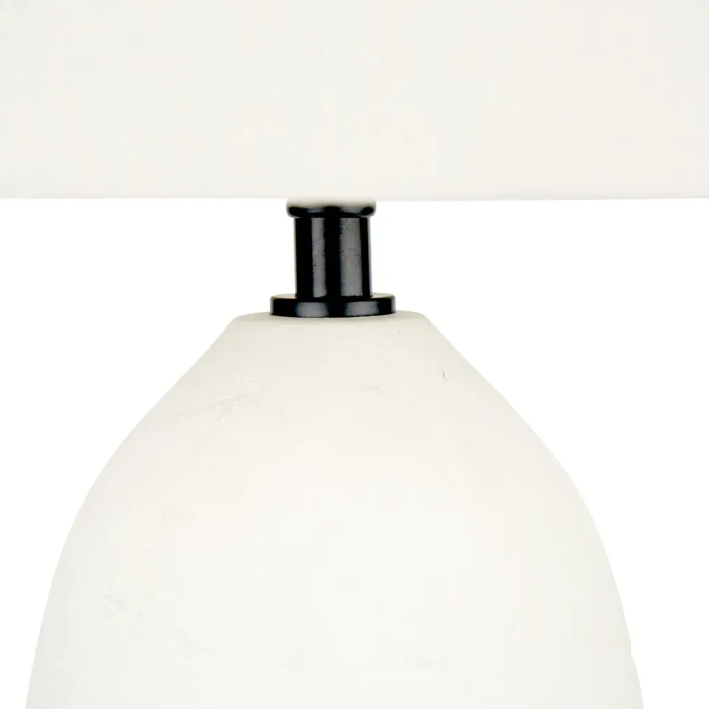 Erika Dome Table Lamp - White, Ceramic