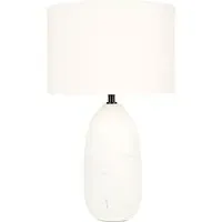 Erika Dome Table Lamp - White, Ceramic