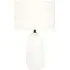 Erika Dome Table Lamp - White, Ceramic
