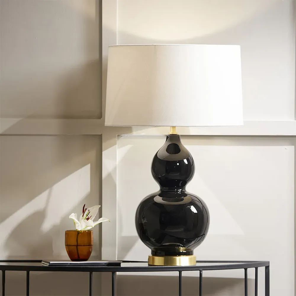 Gatsby Table Lamp - Black, Ceramic