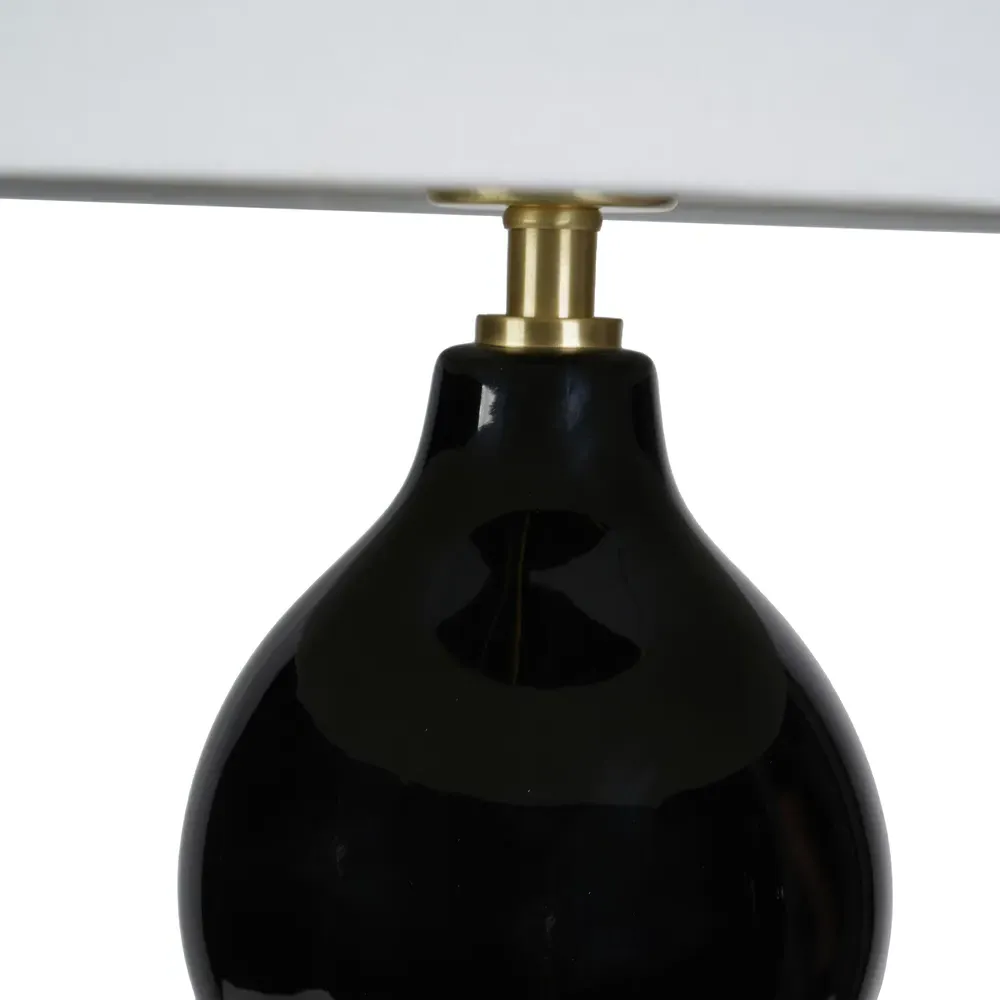 Gatsby Table Lamp - Black, Ceramic