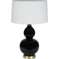 Gatsby Table Lamp - Black, Ceramic