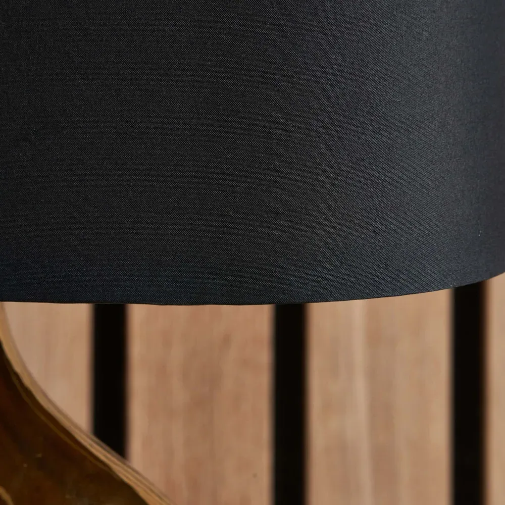 Gemini Etched Ceramic Table Lamp - Gold