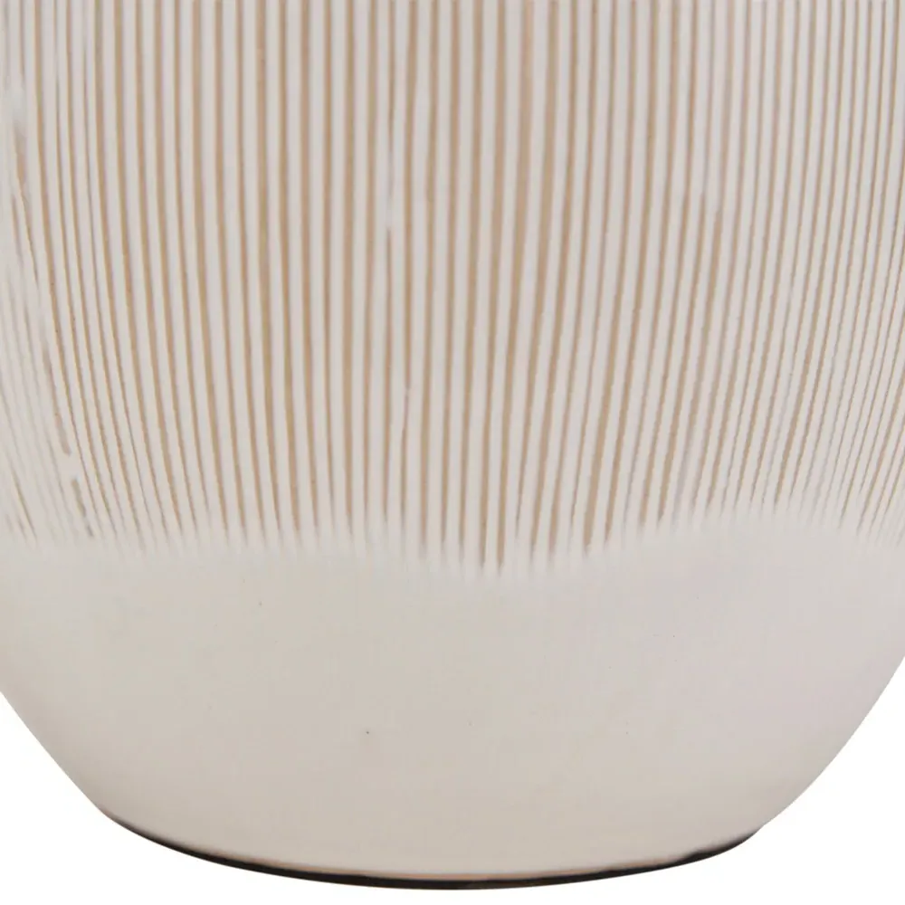 Greta Textured Ceramic Table Lamp - Natural