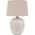 Greta Textured Ceramic Table Lamp - Natural