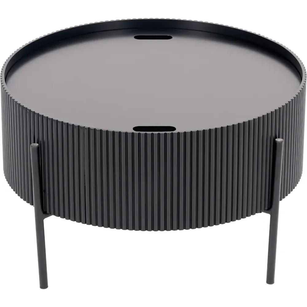 Henderson Coffee Table with Storage - Black, Wood