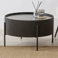 Henderson Coffee Table with Storage - Black, Wood