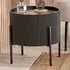 Henderson Side Table with Storage - Black, Wood