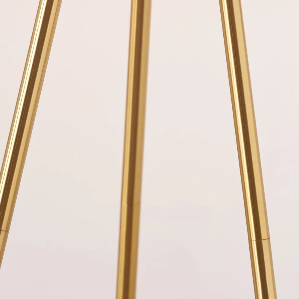 Houston Tripod Floor Lamp - Gold, Metal