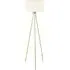 Houston Tripod Floor Lamp - Gold, Metal