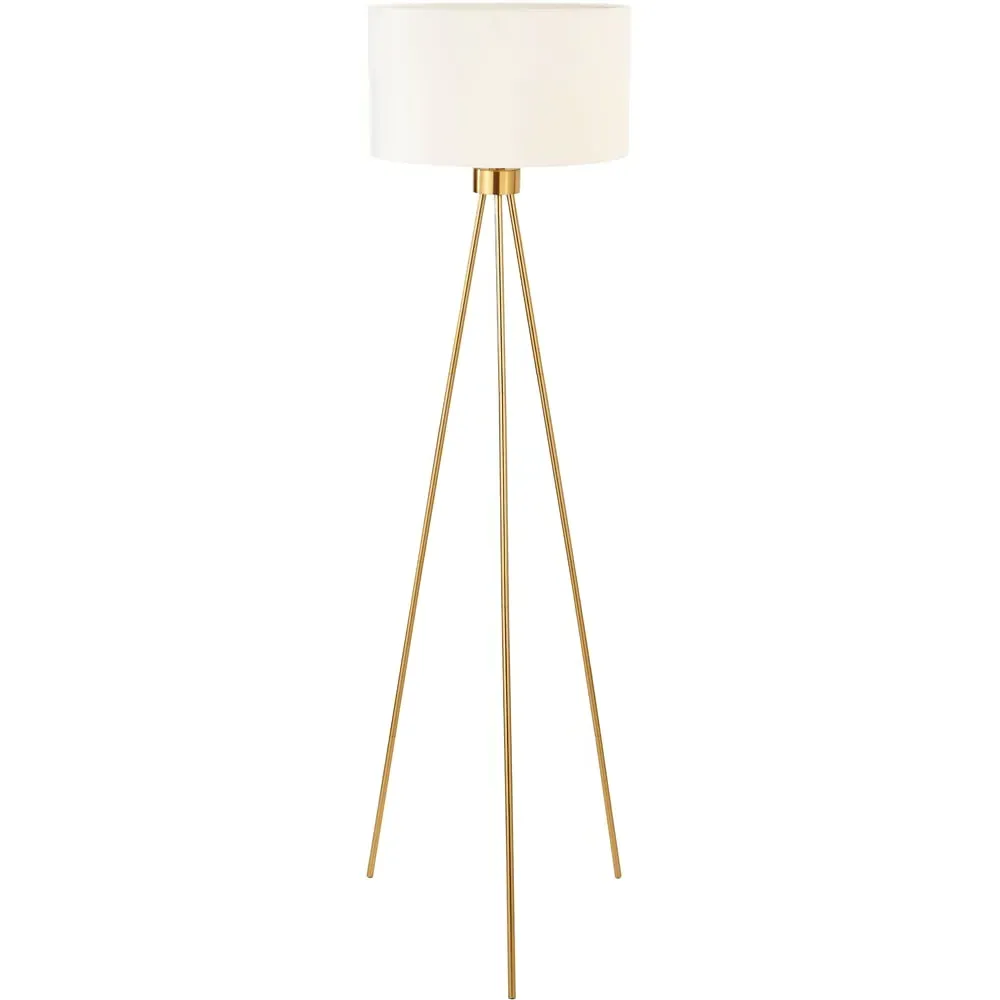 Houston Tripod Floor Lamp - Gold, Metal