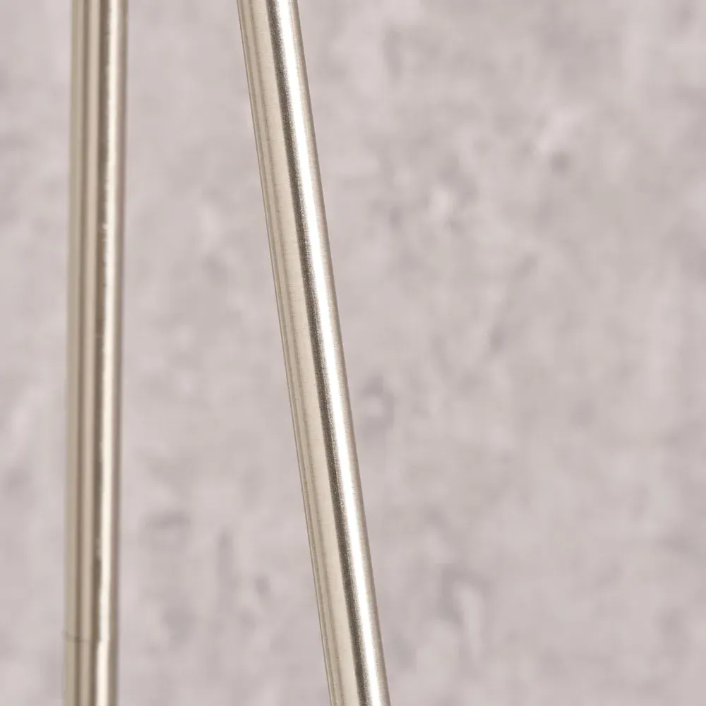 Houston Tripod Floor Lamp - Silver, Metal