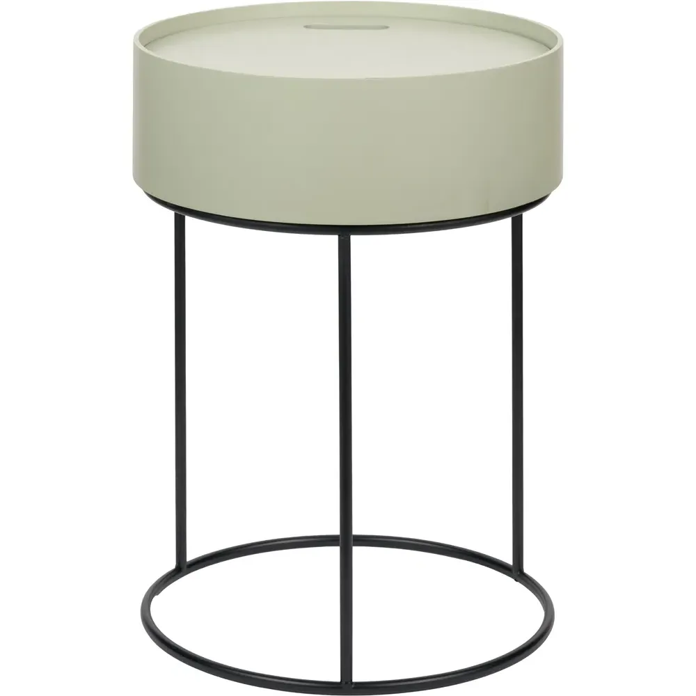 Hugo Storage Table - Sage Green, Wood Veneer