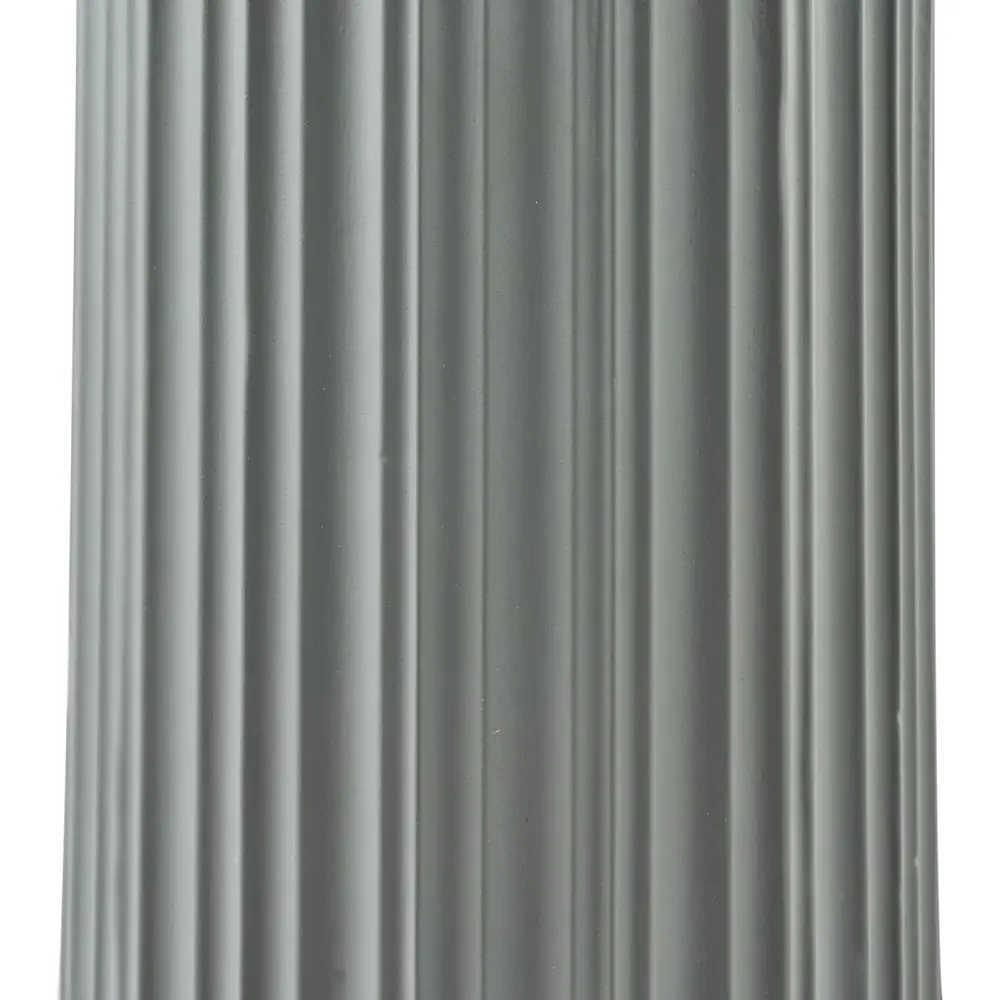 Ionic Textured Ceramic Table Lamp - Grey, Gold Metal