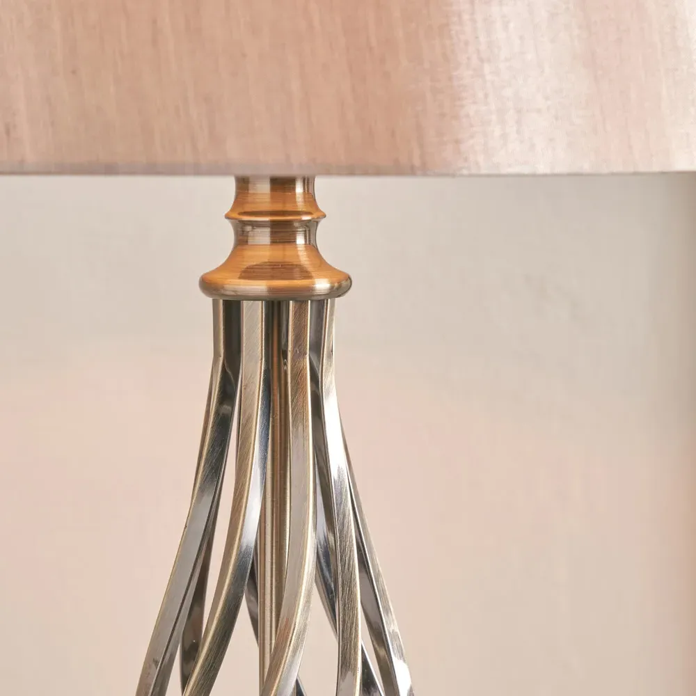 Jenna Twist Table Lamp - Gold, Metal