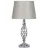 Jenna Twist Table Lamp - Silver, Metal